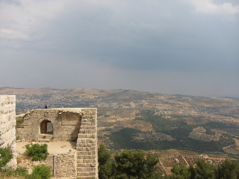 Looking out from Aljoun Castle