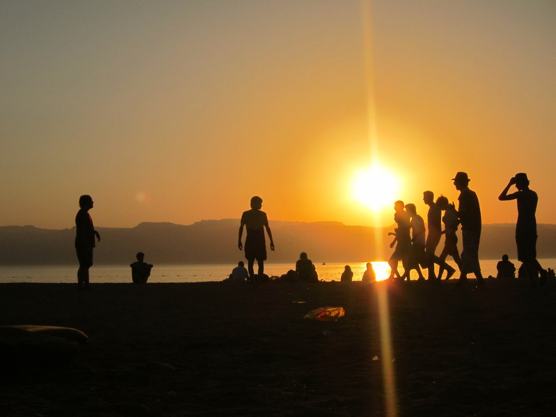 Jordanians at Sunset