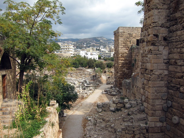 view of the city and castle walls